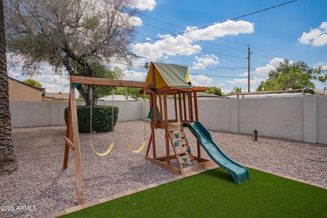2205 W Cambridge Ave, Phoenix, AZ 85009 - view of jungle gym featuring a fenced backyard