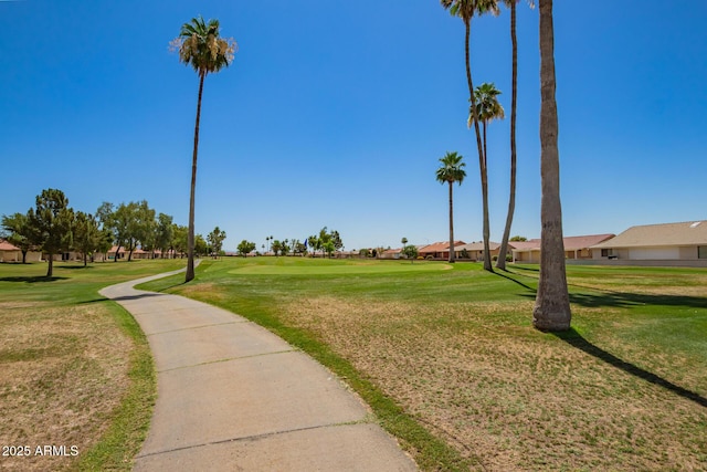 7839 E Milagro Ave, Mesa, AZ 85209 - view of property's community with a residential view, a yard, and golf course view