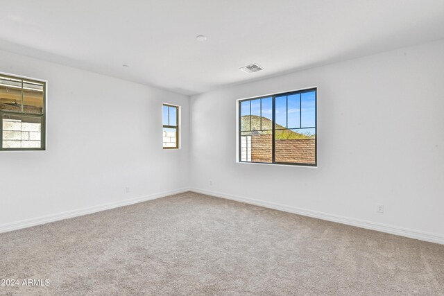 unfurnished room featuring carpet floors