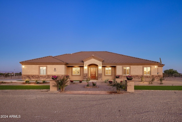 view of mediterranean / spanish-style house