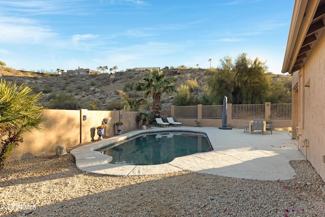 view of pool with a patio