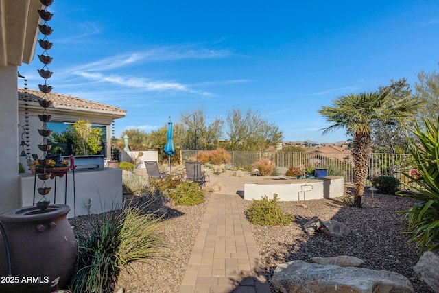 view of yard featuring a patio