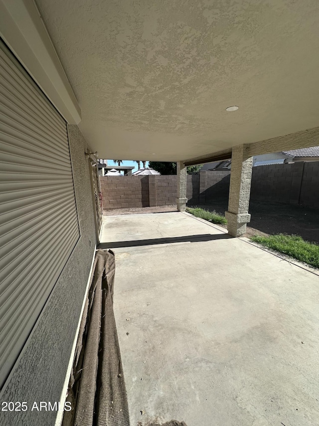 view of patio / terrace featuring a fenced backyard