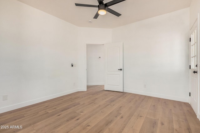 4561 E Red Bird Ln, San Tan Valley, AZ 85140 - empty room featuring a ceiling fan and light wood-type flooring