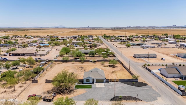 4561 E Red Bird Ln, San Tan Valley, AZ 85140 - aerial view of sparsely populated area featuring a mountainous background and a desert landscape