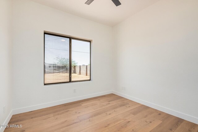 4561 E Red Bird Ln, San Tan Valley, AZ 85140 - spare room featuring light wood finished floors and ceiling fan