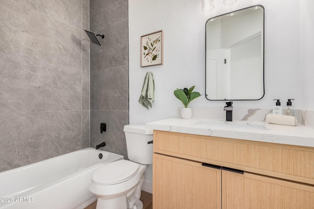 4561 E Red Bird Ln, San Tan Valley, AZ 85140 - bathroom with vanity and  shower combination