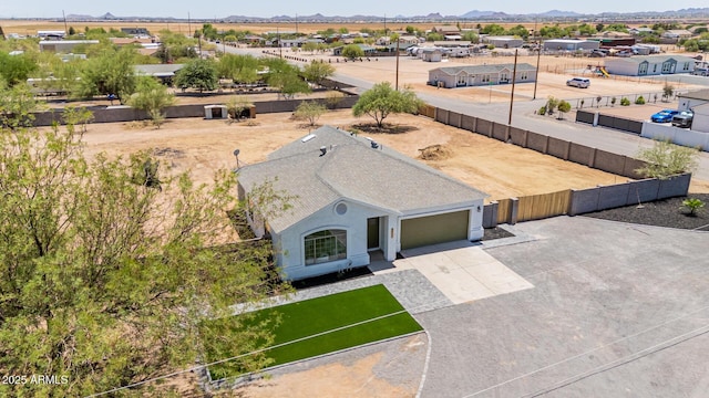 4561 E Red Bird Ln, San Tan Valley, AZ 85140 - aerial perspective of suburban area featuring a mountainous background