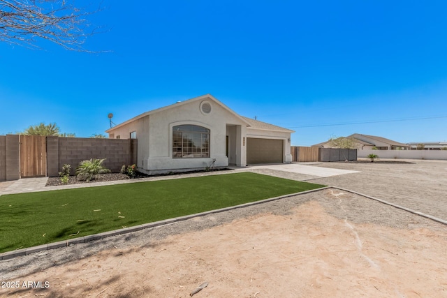 4561 E Red Bird Ln, San Tan Valley, AZ 85140 - ranch-style home with a garage, concrete driveway, and stucco siding