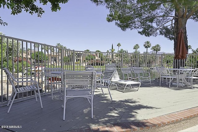 view of patio / terrace featuring a deck