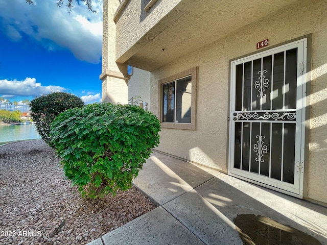 view of exterior entry