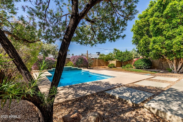 8738 E Vista Dr, Scottsdale, AZ 85250 - view of pool with a fenced backyard and a patio