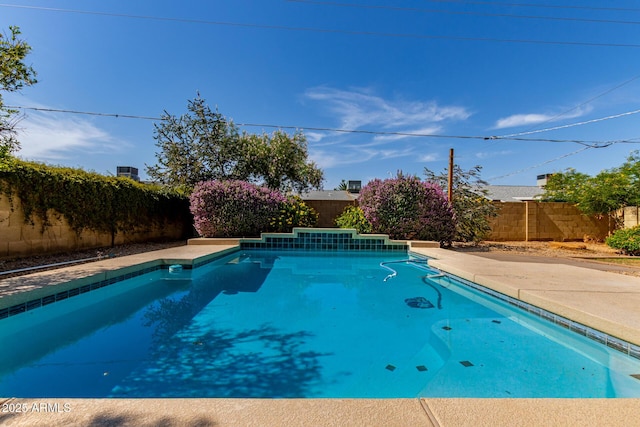 8738 E Vista Dr, Scottsdale, AZ 85250 - view of swimming pool with a fenced backyard