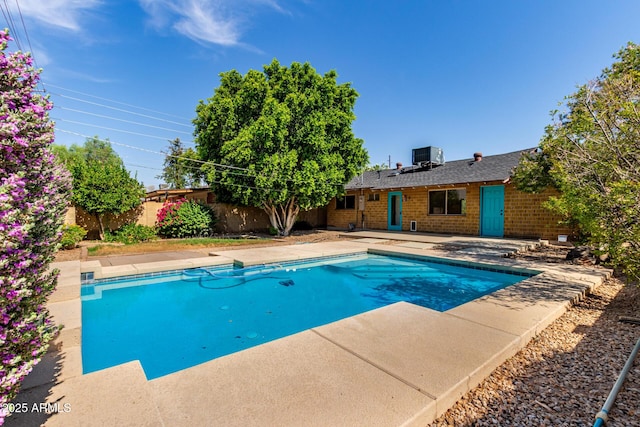 8738 E Vista Dr, Scottsdale, AZ 85250 - view of pool with a patio and a fenced backyard