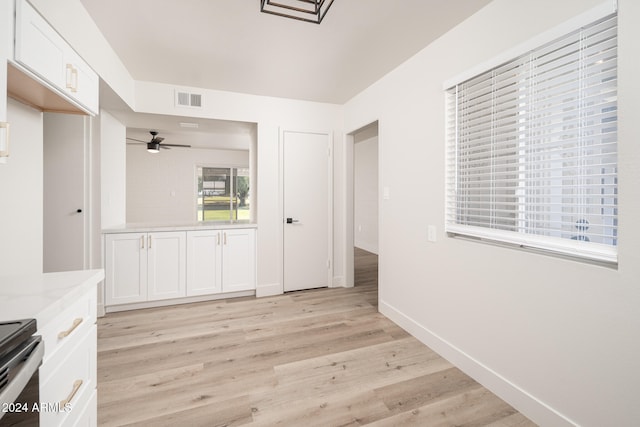 interior space featuring light hardwood / wood-style floors