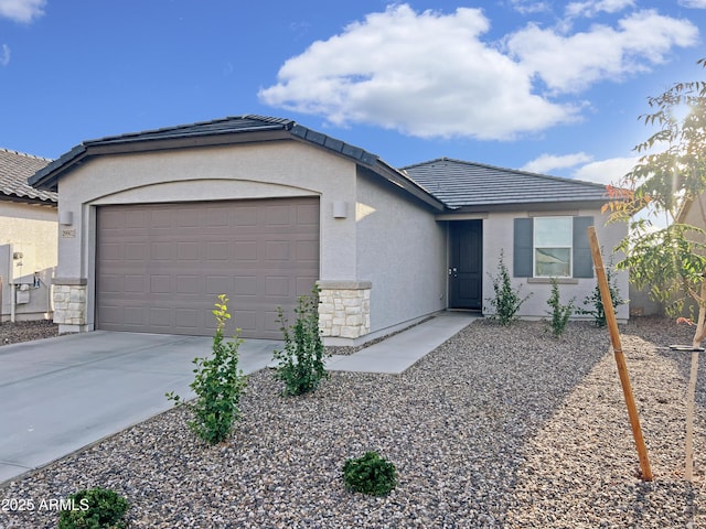 29902 N Acacia Dr, Florence, AZ 85132 - single story home featuring a garage, driveway, stucco siding, and a tile roof
