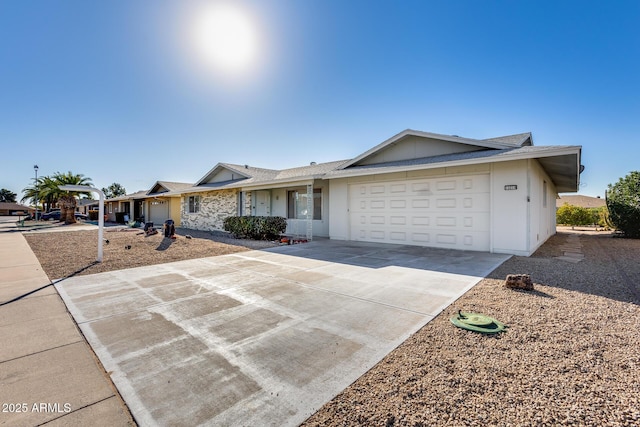 ranch-style house with a garage