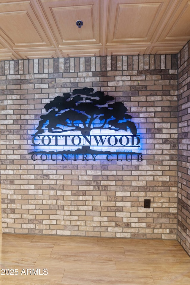 room details featuring wood finished floors