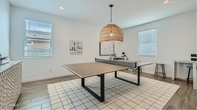 922 W Peralta Pass, Apache Junction, AZ 85120 - game room featuring wood finished floors, baseboards, and recessed lighting