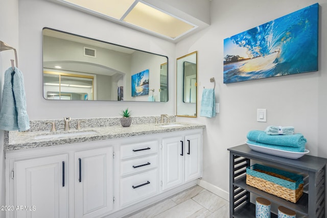 bathroom featuring vanity