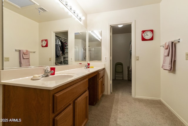 bathroom with vanity