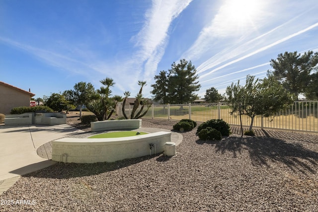 view of yard with a patio