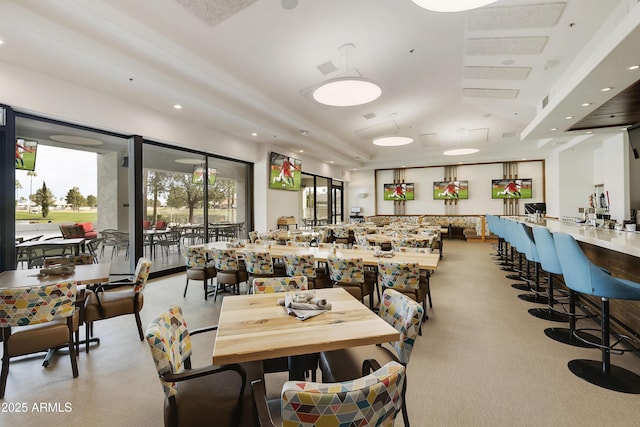 view of dining area