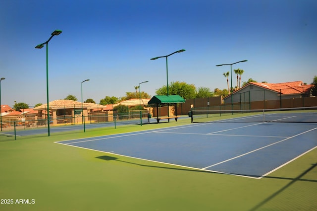 view of tennis court