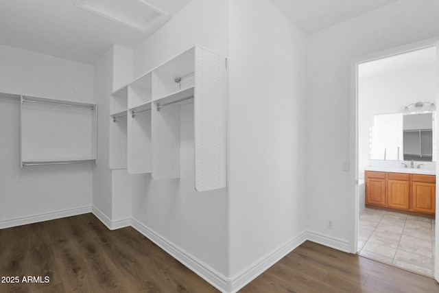 7917 S 32nd Ter, Phoenix, AZ 85042 - spacious closet featuring wood-type flooring and sink