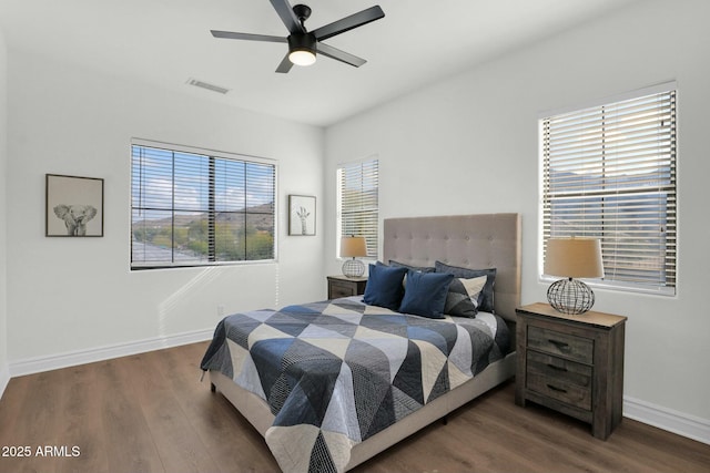 7917 S 32nd Ter, Phoenix, AZ 85042 - bedroom featuring ceiling fan and dark hardwood / wood-style floors