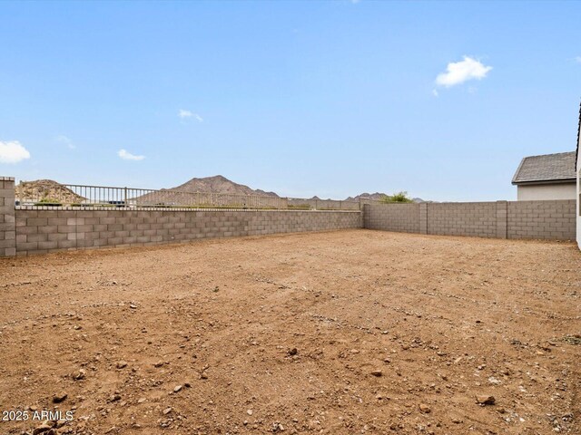 view of fenced backyard