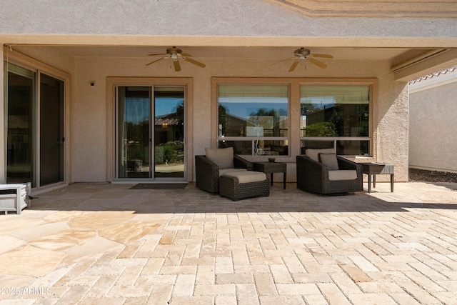 4229 E Nightingale Ln, Gilbert, AZ 85298 - view of patio with ceiling fan