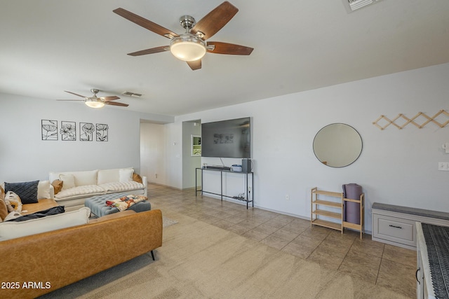 25930 N 165th Ln, Surprise, AZ 85387 - living room with a ceiling fan and tile patterned floors
