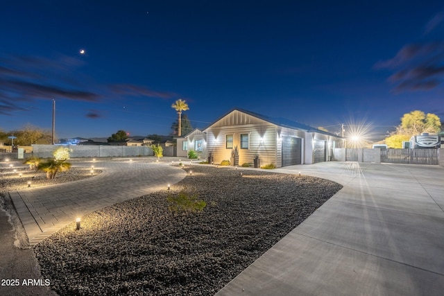 view of ranch-style home