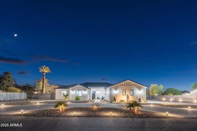 view of ranch-style home