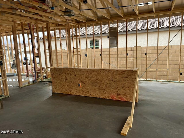 miscellaneous room featuring concrete flooring