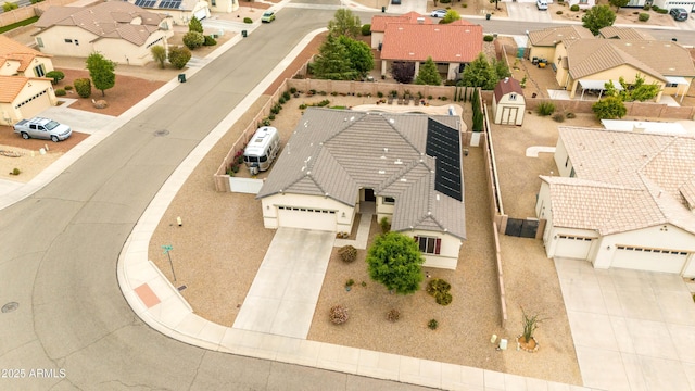 aerial view featuring a residential view