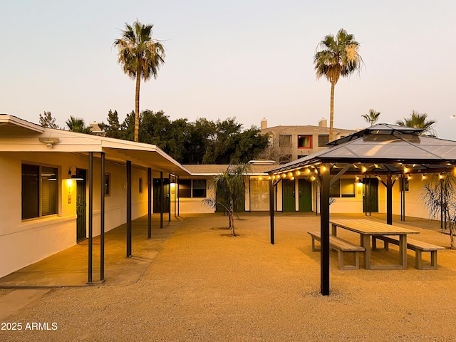 view of home's community with a gazebo