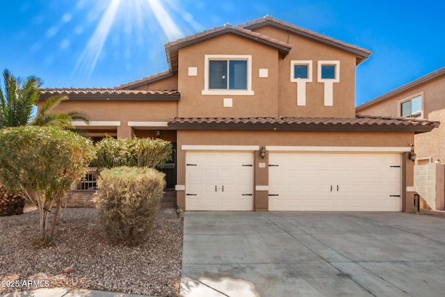 view of front of home featuring a garage