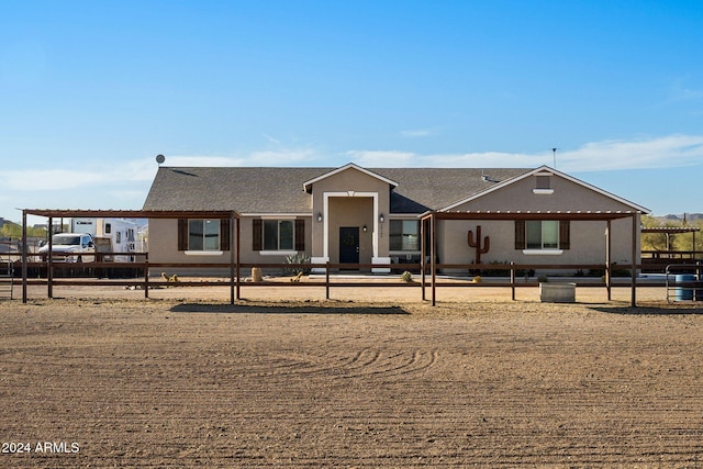 view of front of home