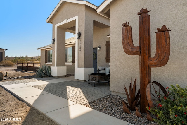 exterior space with a patio area