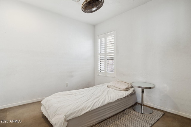bedroom with baseboards