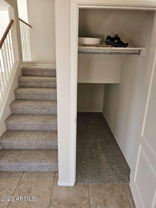 4613 W Fawn Dr, Laveen, AZ 85339 - stairway with tile patterned floors