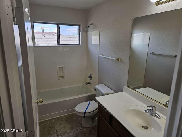 4613 W Fawn Dr, Laveen, AZ 85339 - full bath with shower / bath combination, vanity, tile patterned flooring, and toilet