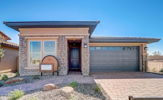 view of front of house featuring a garage