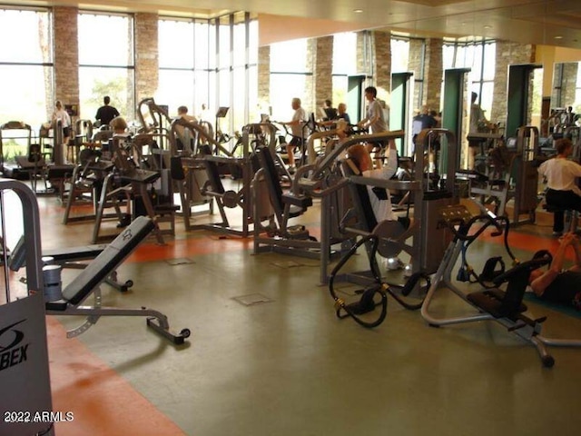 view of workout area