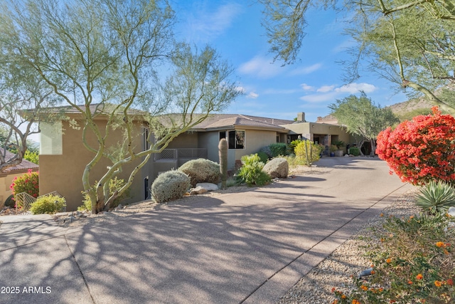 view of pueblo-style home