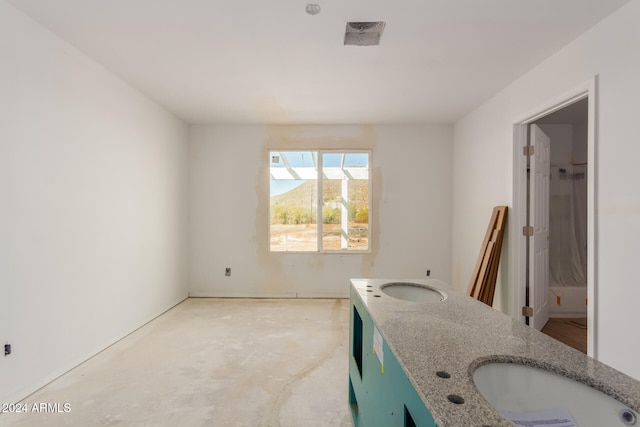 interior space featuring concrete flooring