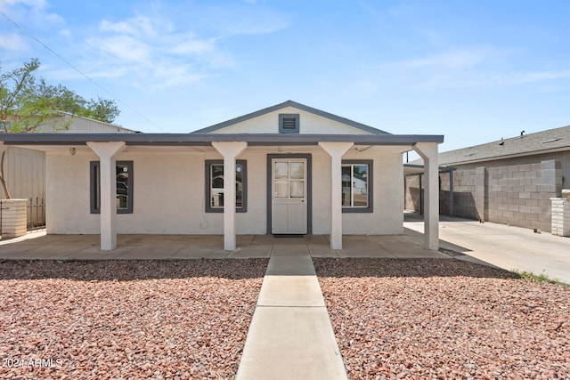 view of ranch-style house