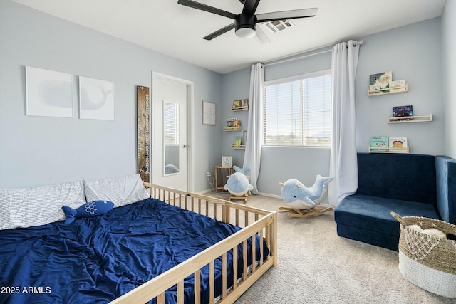 12209 W Washington St, Avondale, AZ 85323 - bedroom featuring carpet, a ceiling fan, and baseboards